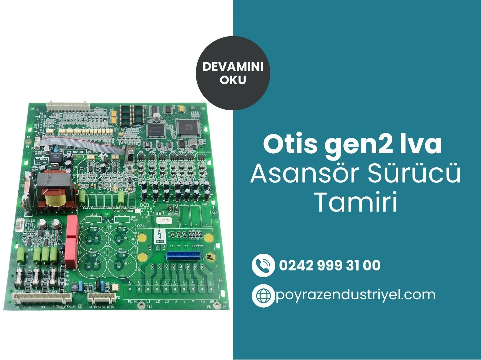 Otis Gen2 Lva Asansör Sürücü Tamiri